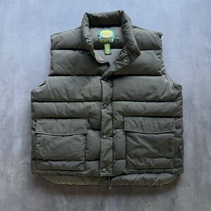 Vintage Cabela’s Goose Down Puffer Vest Olive Green Men’s Large